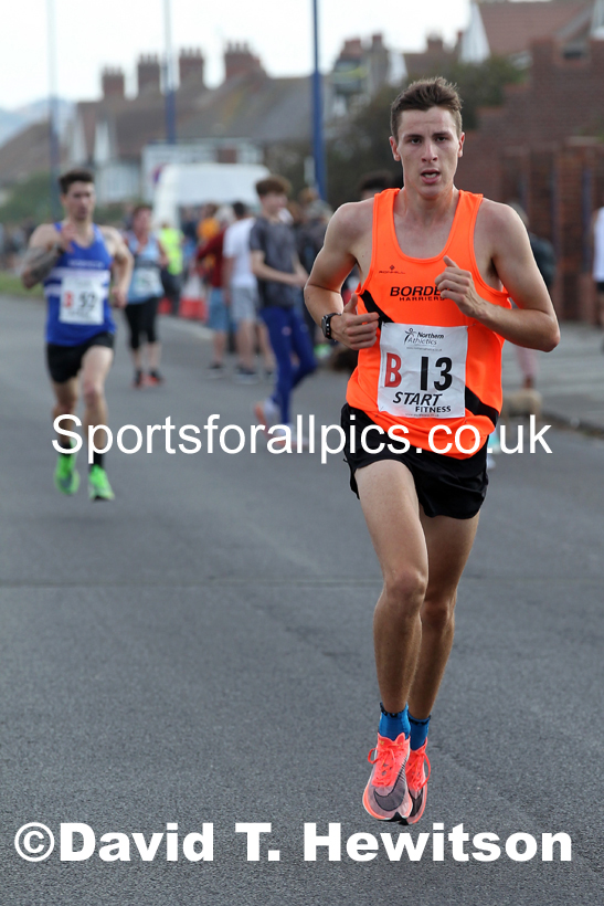 Senior mens 6 stage relay, 2021 Northern 6 and 4 Stage and Young Athletes Road Relays, Redcar. Photo: David T. Hewitson/Sports for All Pics